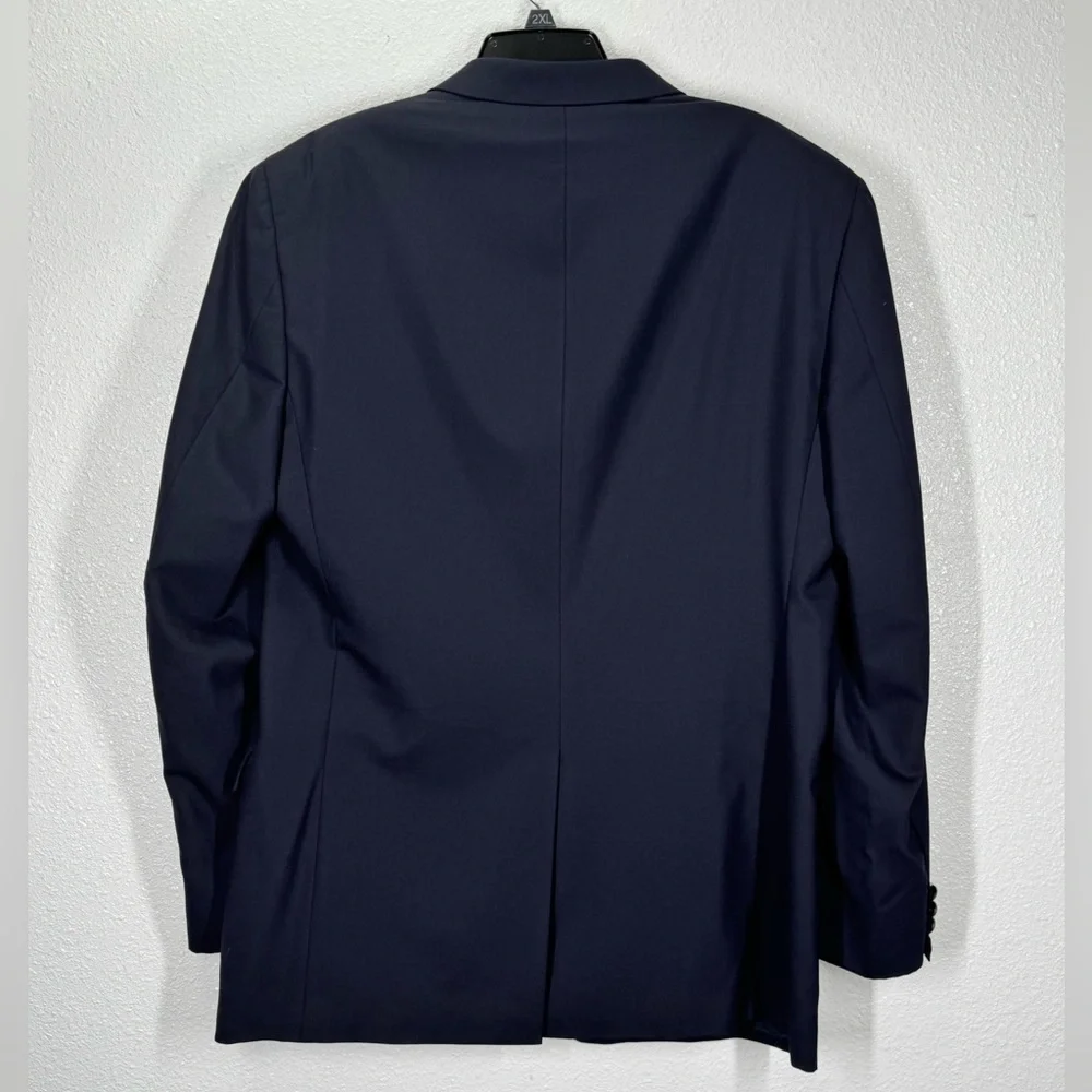 Jos. A. Bank Classic Navy Blazer Sport Coat 42L 100% Wool